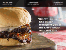 Tablet Screenshot of jimmyjacksribshack.com